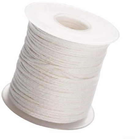 200ft 61M Roll of Cotton Rope Thread for Braided For Candlewick Designed for For Candle Making and Handcrafted For Candle Projects