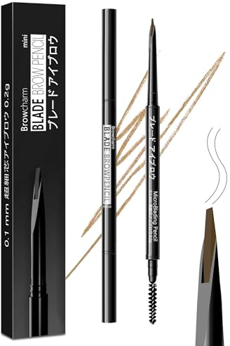Maksure Micro Eyebrow Pencil for Women,0.1mm Ultra-Fine Mechanical Pencil,Draws Tiny Brow Hairs and Fills in Sparse Areas and Gaps,Makeup Brow Definer Waterproof,Lasting,0.2g (03 Light Brown)