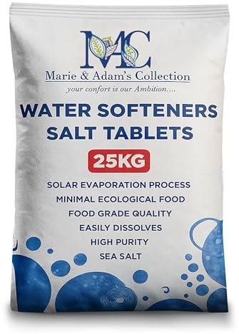25 Kg Salt Tablets | Water Softener | Food Grade | Compatible to All Water Softner Machines 100% Genuine British water softener salt tablets 25kg, Salt Tablet 1 pack
