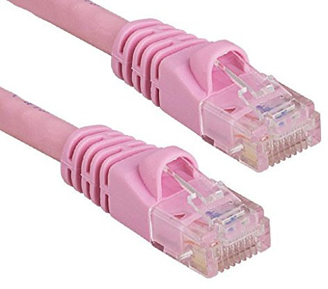 RiteAV - Cat6 Network Ethernet Cable - Pink - 300ft (Certified Fluke Tested)