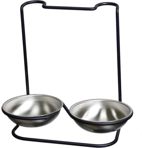 Prodyne Metalla Double Repose cuillère, Acier Inoxydable, Noir