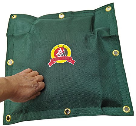 HYFAN Segeltuch-Wandtasche für Wing Chun, Kung-Fu, Boxen, Training, Boxsack, Sandsack, Grün