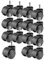 TPFLiving 15X Hartbodenrollen 11mm / 50mm Rollenset Bürostuhl