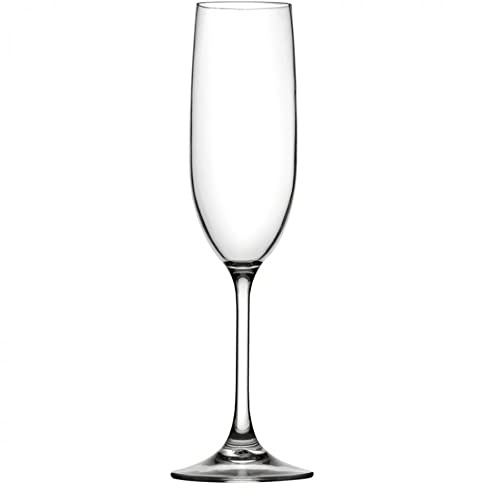 Utopia Sommelier Polycarbonate Champagne Flutes 8oz / 230ml - Set of 12 - Plastic Champagne Glasses