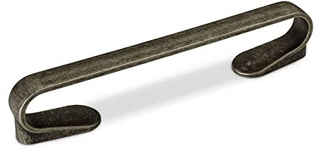 SOTECH Möbelgriff SKRAT BA 160 mm Altsilberoptik Bügelgriff mit Tiefe 33 mm | Schrankgriff mit Länge 172 mm Schubladengriff mit Höhe 22 mm