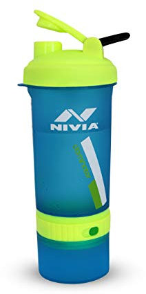 NIVIA Dominator 2.0 Sports 650 ml Shaker, Plastic, Blue