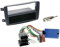 1 DIN Radio Einbauset mit Lenkradfernbedienung für Mercedes C Klasse CL203 02/2000-03/2004 schwarz