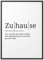 Papierschmiede® Definition: Zuhause, DIN A1 (59x84 cm), XXL Poster für Wohnzimmer, Schlafzimmer, Küche, Esszimmer, Wandbild Geschenk Wanddeko - ohne Rahmen