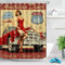 Nyngei Diner Route 66 Rideau de douche en tissu Motif affiche vintage 183 x 183 cm