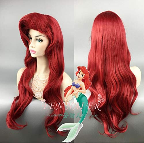 Snow White Hair Ralph Breaks the Internet Cosplay Wig Princess Rapunzel Belle Aurora Merida Moana Cinderella Jasmine Ariel Tiana Mermaid Ariel