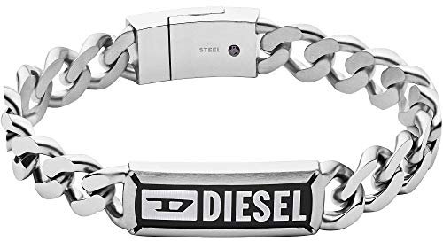 Diesel Armband Für Männer Stahl, L 18,5Cm Silber Edelstahlarmband, DX1243040