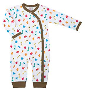 Clinotest Baby Schlafanzug aus Jersey, Baby Overall, 1/1 Arm und Bein, Druckknöpfe, 100% Baumwolle, 180 g/m², in verschiedenen Größen (44)