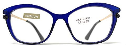 Neues Modell Lesebrille, Presbyopie, Überanstrengung der Augen, 5-Farben-Design. VENICE Premium Perl (Blau, 2.50)