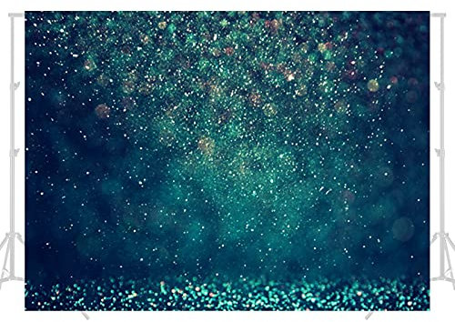 jiuzcare 2x1,5M Star Hintergrund Glitter Hintergrund Fotografie Gelb Glitzer Goldenen Bokeh Fotoleinwand Goldglitzer FotoHintergrund Golden Dot Fotografie, HGB11