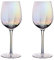 JKSM Verres Aperitif, Transparent Multicolor Cristal Arc-en-ciel Verre Vin Rouge, Flute Champagne Tumbler, Verre Gin Tonic, Service Verres Pieds pour Maison, Restaurants et Fêtes (Verre à Vin Rouge)