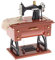 ARVALOLET Vintage Mini Sewing Machine Music Box Retro Plastic Metal Sewing Machine Music Box Mechanical Jewelry Box Mechanical Birthday Gift Table Decor Vintage Music Box Table Desk Decoration
