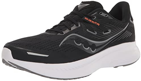 Saucony Herren Guide 16 Sneaker, Schwarz/Weiß, 44 EU Weit