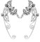 JeweBella Elfen Ohrringe für Damen Elfenohren Manschetten Silber Ohrclips Ohne Ohrlöcher Schmuck Geschenk