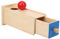 RiToEasysports Baby-Kugelbox aus Holz, Bunte Pädagogische Montessori-Münzen-Bälle, Passende Box, Spielzeug, Objekt, Permanenz-Box(Rechteckige Schublade mit runder Kugel)