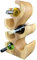 FaHome Casier à vin debout en bois massif (50/70/100 x 27 x 18 cm) - Porte-bouteille en bois massif (6 bouteilles - 50 x 27 x 18 cm)