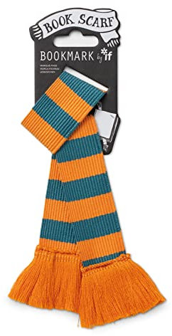 IF Lesezeichen für Buchschal, Blaugrün/Orange