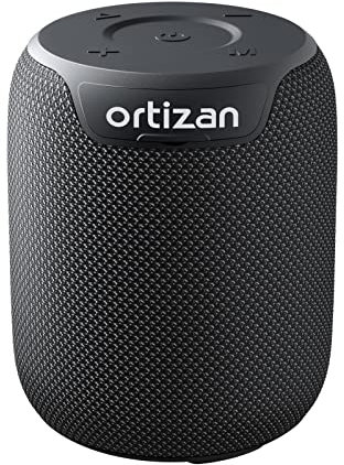 Ortizan X2 cassa bluetooth 5.3 portatile, Altoparlante IPX7 doccia, bassi potenti, batteria da 1000 minuti, da esterno per escursioni,campeggio (black)