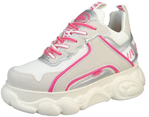 Buffalo Scarpe basse da donna CLD Chai Low Top 1630869 Bianco, grigio argento rosa, 39 EU