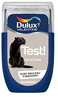 Dulux Valentine Peinture Testeur Crème de Couleur - Murs et Boiseries - Mat - Couleur Lin Intense 30 ml
