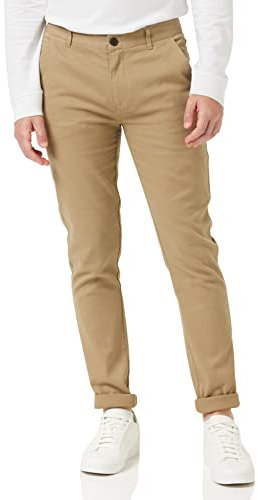 Farah Herren ENDMORE Chino Twill Casual Pants, beige, 36 W/34 L