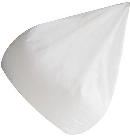 HOMSFOU Funda interior del puf sin relleno, sin relleno, para el puf, pañuelos, funda de repuesto para el puf, funda para puf, funda de espuma de color blanco