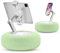 Viozon Almohada de soporte para tableta, compatible con teléfono/tableta de 4.7 a 13 pulgadas, iPad, iPhone, Samsung, Google, Kindle, soporte de teléfono ajustable de 360° para cama con tela de felpa