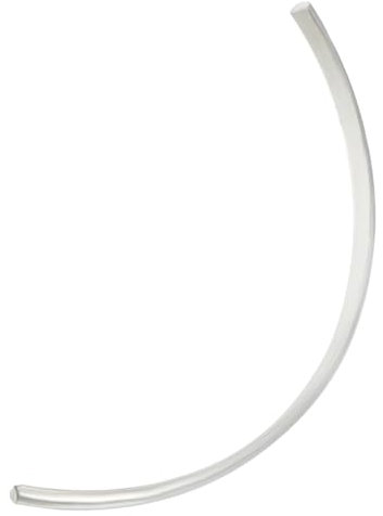 Beebeecraft Filo Piatto Rettangolare da 101MM/3.98 Pollici in 925 Argento Sterling Filo di Rame Bianco per Perline con 2 Pezzi di Panno Lucidante per La Creazione di Gioielli Arti e Mestieri