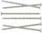 5mm x 150mm Extra Strong Hardened Heavy Duty Galvanised Square Twisted Nails for Constructions and Woodwork (Pack of 20)