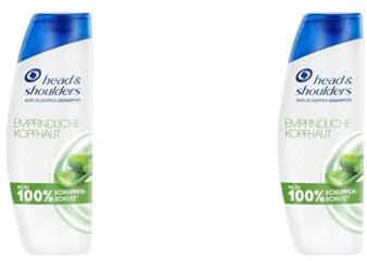 Head & Shoulders Empfindliche Kopfhaut Anti-Schuppen Shampoo, Bis Zu 100% Schuppenschutz, 300ml (Packung mit 2)