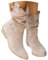 Minetom Stiefeletten Damen Klassisch Stiefel Wildleder Halbstiefel Spitz Schlupfschuhe Niederung Kurzstiefel Übergangsstiefel Halbhohe Ankle Boots Damenstiefel Mit Schnalle A Beige 41 EU