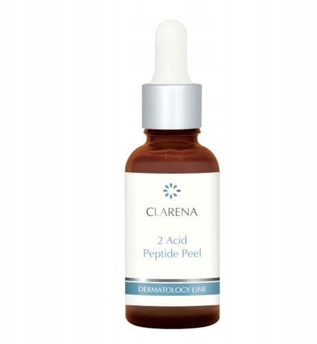 Clarena Anti-Aging Peeling Serum 30ml - Faltenminderndes Gesichtspeeling mit 20% Glykolsäure & Milchsäure - Intensive Feuchtigkeit & Hautregeneration - Für alle Hauttypen, inklusive reifer Haut