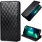 Handyhülle für Moto Edge 5G 2024 Glitzer Hülle Leder, Moto Edge 5G 2024 klappbar Handytasche, Schutzhülle für Moto Edge 5G 2024 Handy Hüllen Ständer und Kartenfächer Magnetverschluss Schwarz