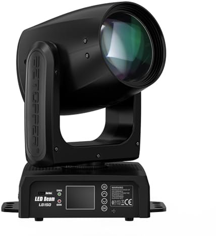 150W Moving Head DJ Licht,BETOPPER Mini LED Bühnenlicht, RGBW Roto Prisma Beam Licht, Sound Activated & DMX-512 Control Scheinwerfer für Party, Bar, Club, DJ Bühnenbeleuchtung, 1 Pack