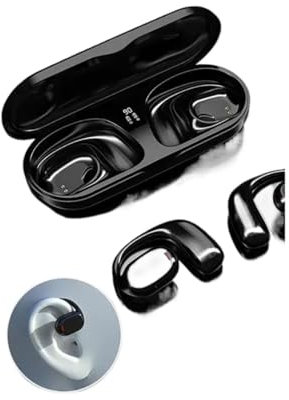 JCAKES wireless earbuds TWS JS270 Bluetooth 5.3 Earhook Earphones Smart Touch HIFI Stereo Subwoofer Sports Headset With Mic For All Smartphones ear buds(Black)