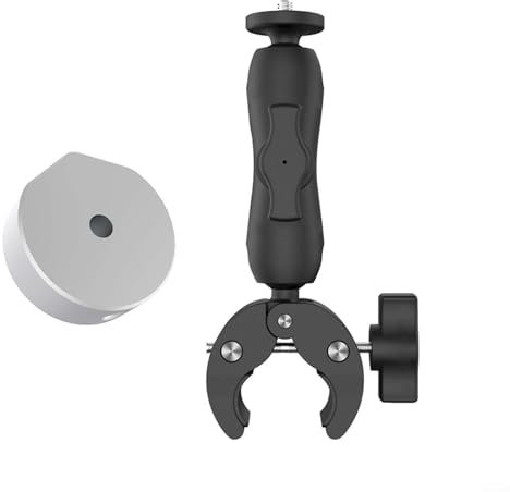 Lastdaytime Kit di montaggio per morsetto tondo regolabile Starlink con adattatore in lega di alluminio, da utilizzare con adattatore per tubi, supporto a morsetto per scale camper, tetti e pali