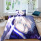 quiltcover 3D-Druck Jujutsu Kaisen Bettbezug Gojo Satoru Bettwäsche Single（135x200cm） 2 Teilig,Mikrofaser Mit Kopfkissenbezug,Versteckter Reißverschluß Für Jungen Und Mädchen
