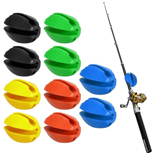 Gummifischerangelhalter, Hochelastischer Angelruten-Bündelhalter, Angelrutenhalter - Vielseitiger Rod Pod & Ruten - Krawattenhalter, Perfekt für Reservoirs, Ruten und Flussufer, Gemacht für Langlebigk