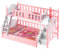 Alasum Puppenminibett Miniatur-Möbelornament Mini Etagenbett 1 12 Etagenbetten Mini-Etagenbettmodell stockbett bunk Bed Spielzeugbett Miniaturmöbel Miniatur-Etagenbettmodell Plastik