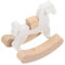 HEMOTON Cheval à Bascule pour Maison De Poupées Décoration Miniature Créative pour Scène Accessoire De Mobilier Jouet Éducatif