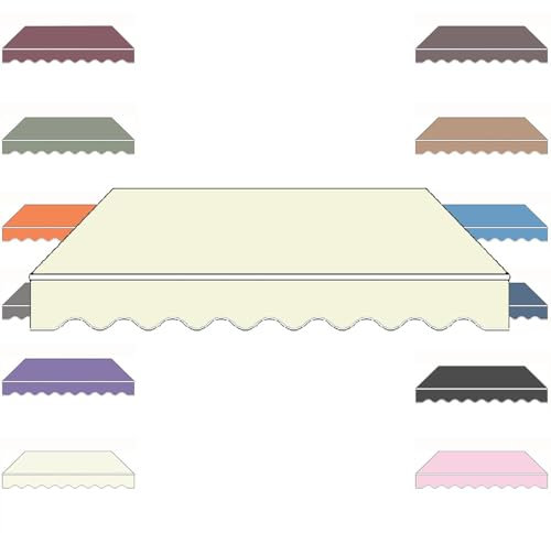 ZYXQQJ Tenda da Sole Retrattile in Tela di Ricambio per Esterni, Tenda da Sole in Tessuto, Copertura Impermeabile/Senza Telaio/Protezione UV(Beige,8x6.5ft/250x200cm)