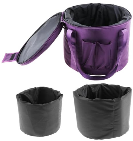 Harilla Crystal Singing Bowls Carry Case Sound Bowl Case Comfortable Carry Tote Thick Padded Travel Bag with Linings for Outdoor Yoga, 11 inch