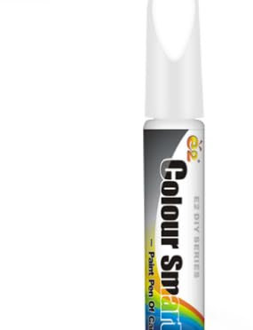 flintronic LC9A/0Q Lackstift Weiß, 12 ML Metallic Ausbesserungsfarbe Exakte Übereinstimmung, Kompatibel mit VW/Volkswagen, für Chips Kratzerv Ausbesserung von Kratzern und Abplatzungen (Weiß)