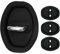 Car Door Latch Protector, 4pcs Silicone Latches Cover Set, Stretchable Adhesive Trim Anti-Rust Scratch Protection, Universals Fit for Trucks Minivans SUV Vehicle Use 3.7x2.76in