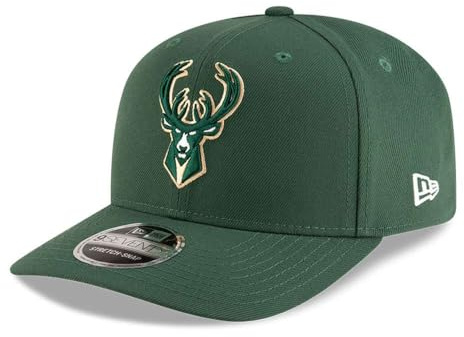 New Era NBA Team 9SEVENTY Stretch Snap Cap Milwaukee Bucks Green