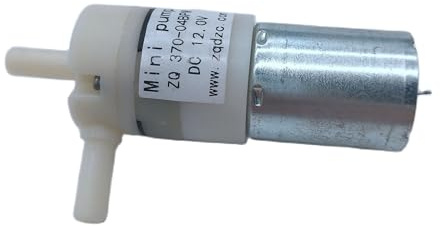 5 Stück DC 12 V Wasserpumpe Wasserspender, 0,8 l/min 370–04B Mikropumpen Volt geräuscharm, langlebig, selbstansaugende Pumpe, Kaffeemaschine(6V)